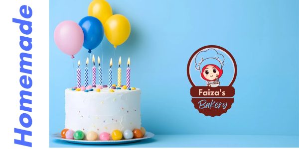 Faiza’s Bakery Special Homemade Vanilla Birthday Cake